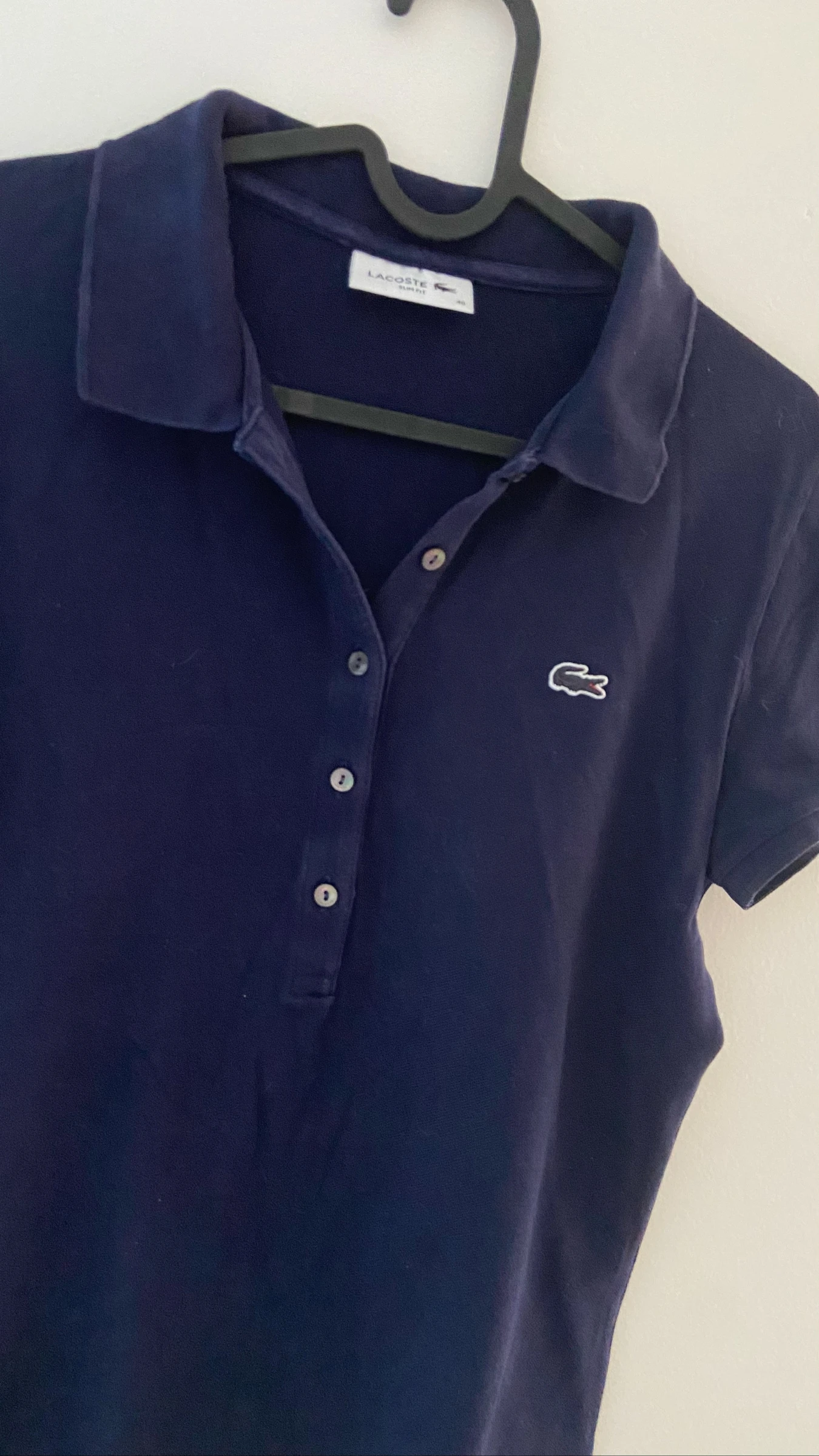 Polo Lacoste marine blauwe slim fit nieuw – photo 3